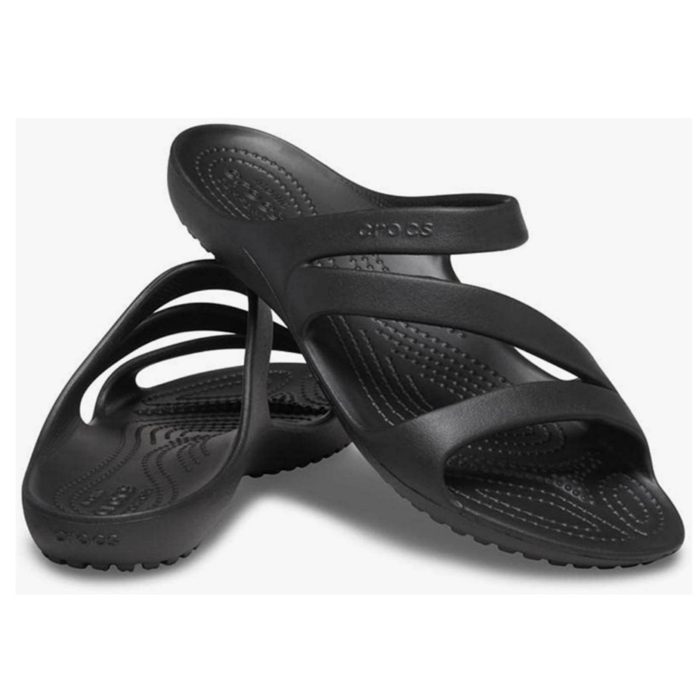 NWOT Kadee II Black Crocs Women's Sandals